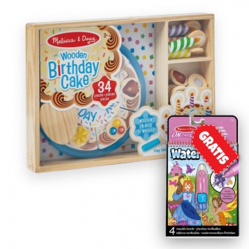 AKCIJA: Melissa & Doug rojstnodnevna torta set + Water WOW čarovnija z vodo pravljice BREZPLAČNO