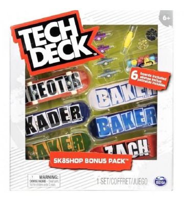 Tech Deck skateshop 6 kosov s dodatki Baker