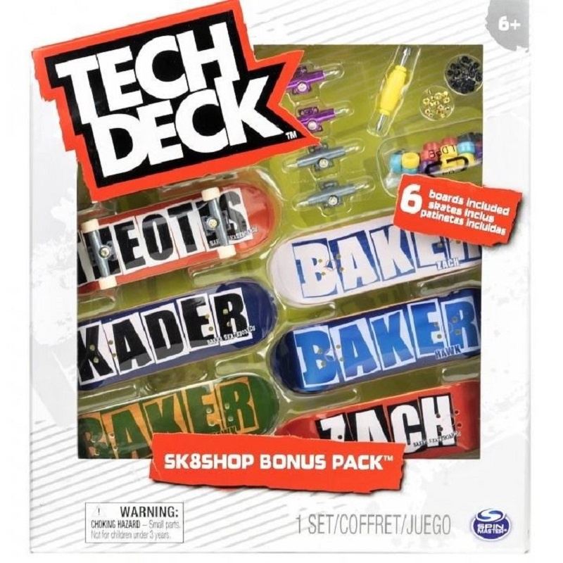 Tech Deck skateshop 6 kosov s dodatki Baker