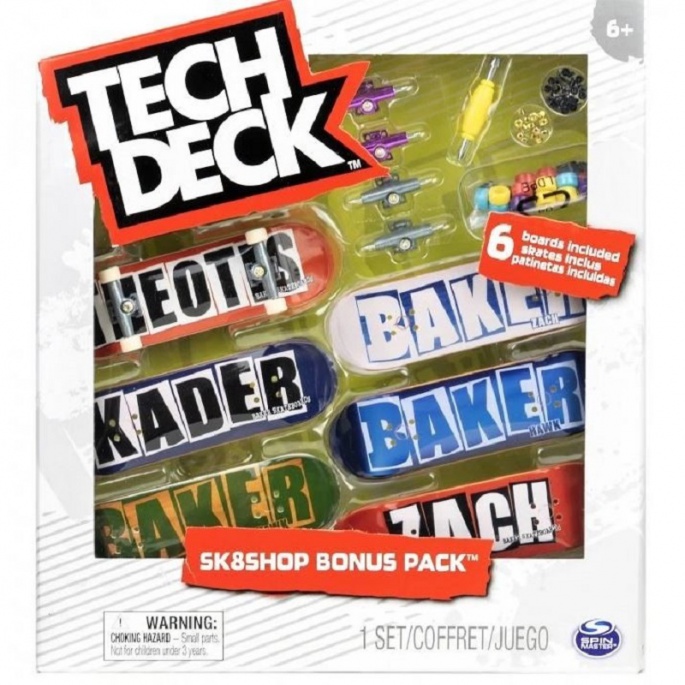 Tech Deck skateshop 6 kosov s dodatki Baker