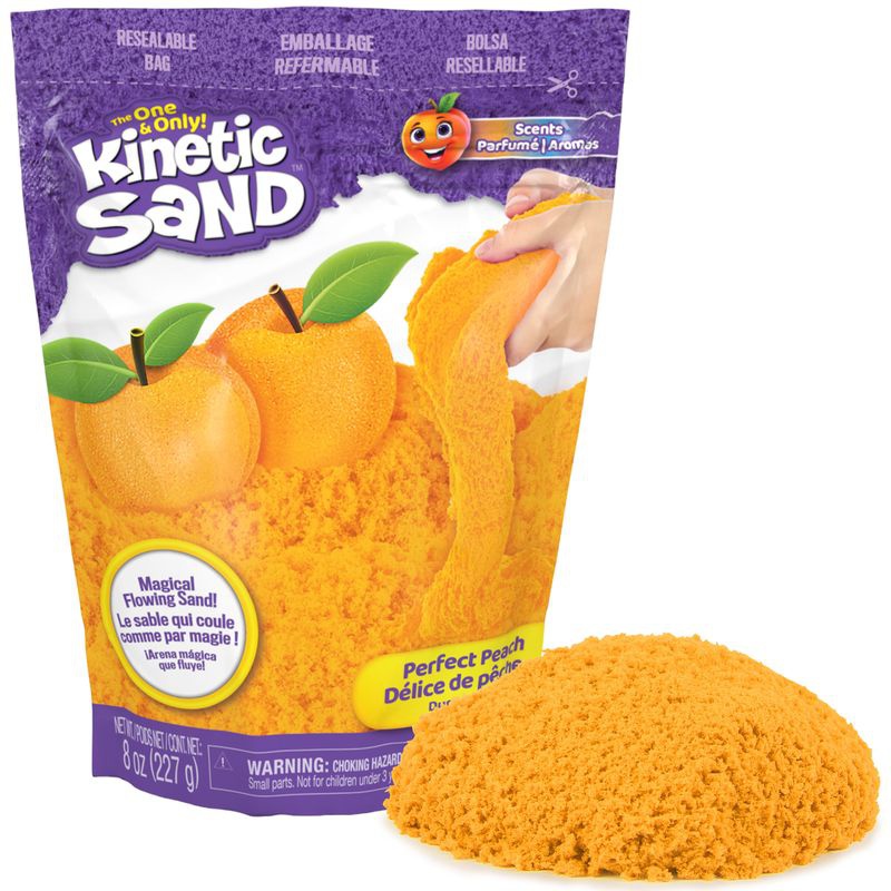 Kinetic Sand pakiranje z vonji sadja breskev