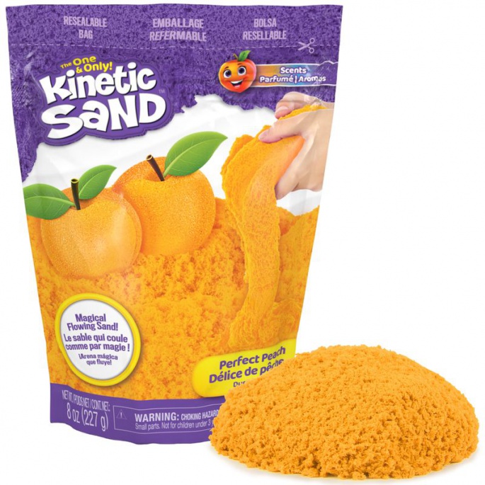 Kinetic Sand pakiranje z vonji sadja breskev