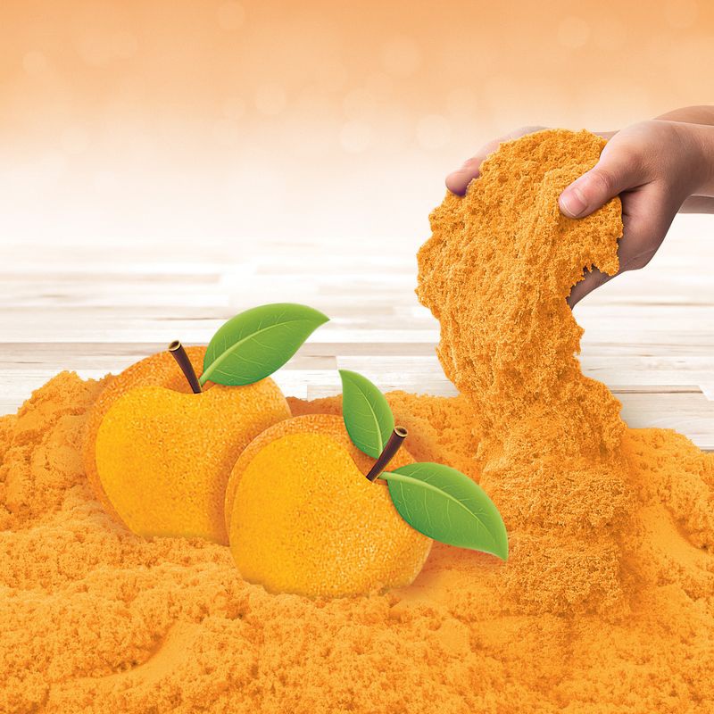 Kinetic Sand pakiranje z vonji sadja breskev