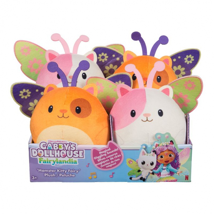 Gabijina mačja hišica plišast hrček bel z zvoki 14 cm