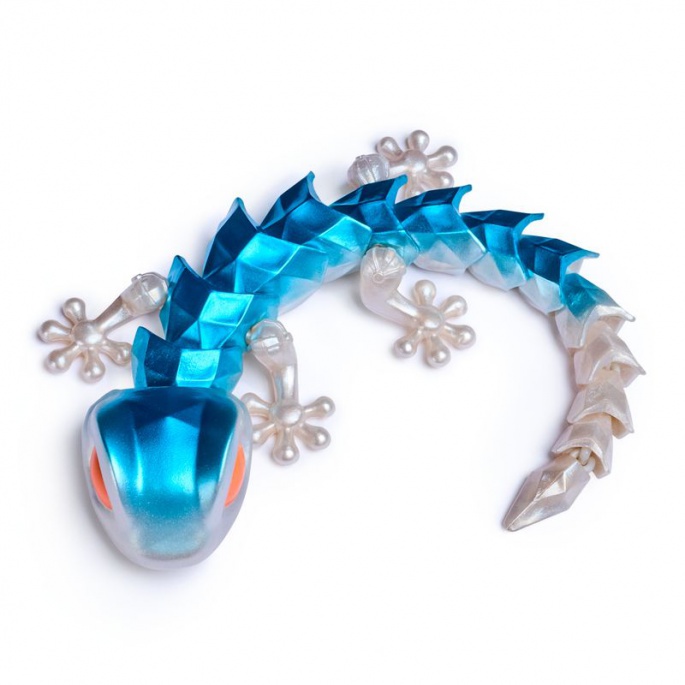 CrystaLynx Dragons upogljiv gekon 30 cm