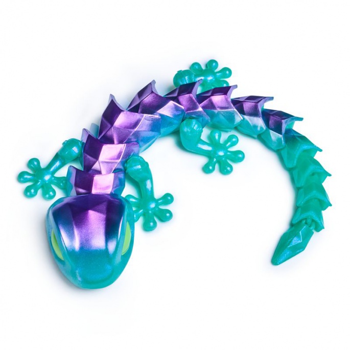 CrystaLynx Dragons upogljiv gekon 30 cm