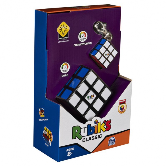 Rubikova kocka set klasik 3x3 + obesek