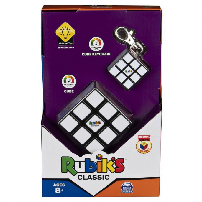 Rubikova kocka set klasik 3x3 + obesek