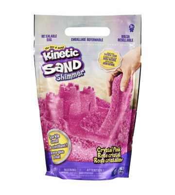 Kinetic Sand paket bleščečega roza peska 0,9 kg