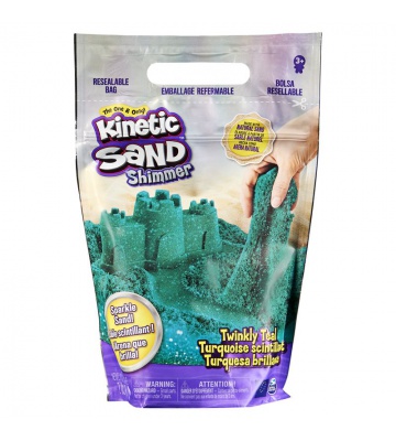 Kinetic Sand paket s svetleče zelenim peskom 0,9 kg