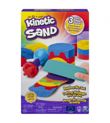 Kinetic Sand mavrični komplet za igro