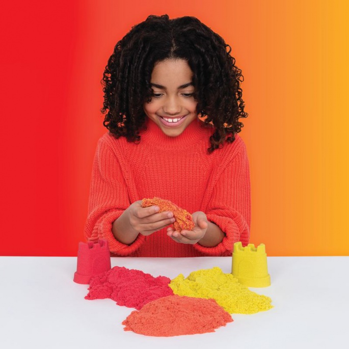 Kinetic Sand mavrični komplet za igro