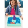 Kinetic Sand škatla z podlogo modro