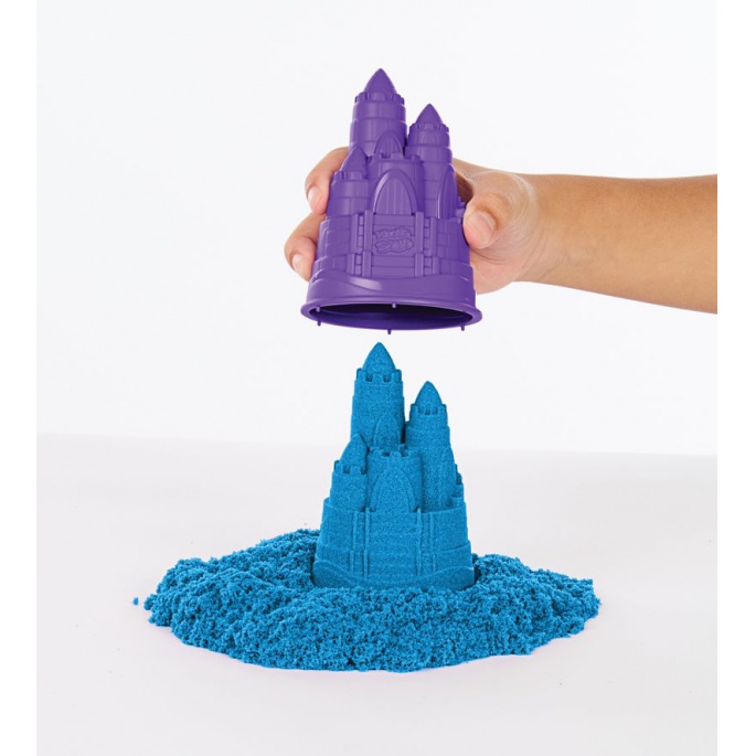 Kinetic Sand škatla z podlogo modro