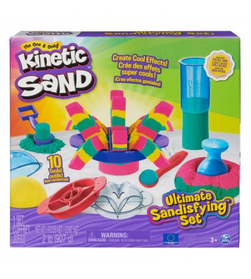 Kinetic Sand ultimativni komplet s peskom in orodji