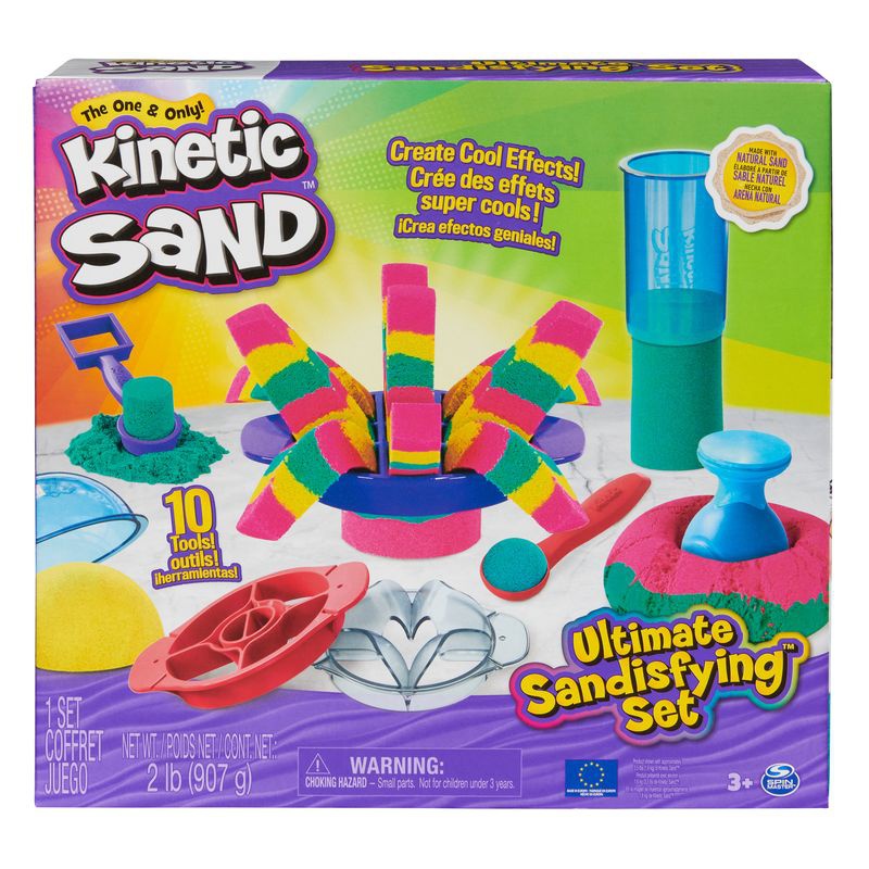 Kinetic Sand ultimativni komplet s peskom in orodji