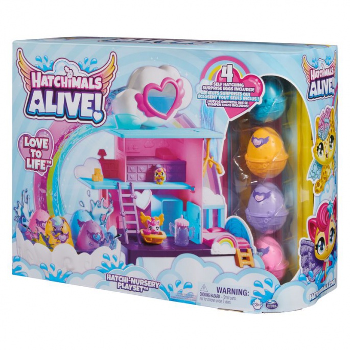 Hatchimals igralni set mavrični svet / valjenje v vodi