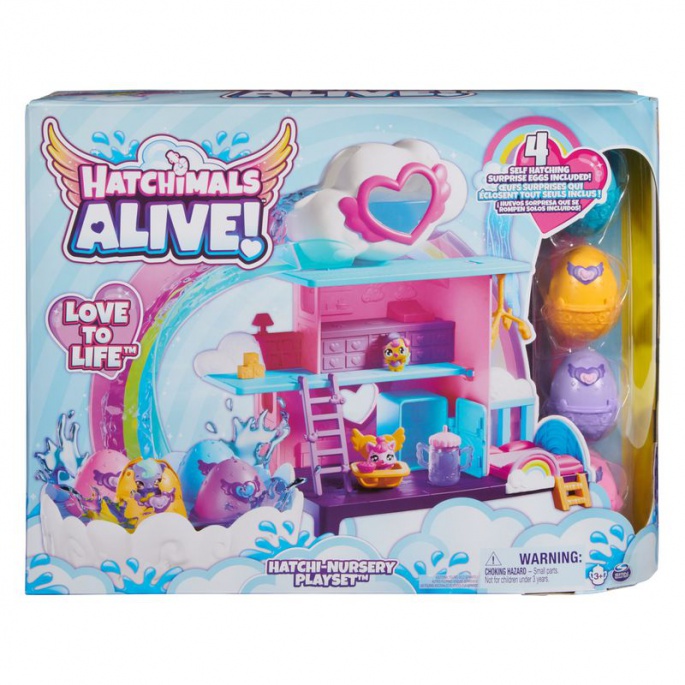 Hatchimals igralni set mavrični svet / valjenje v vodi