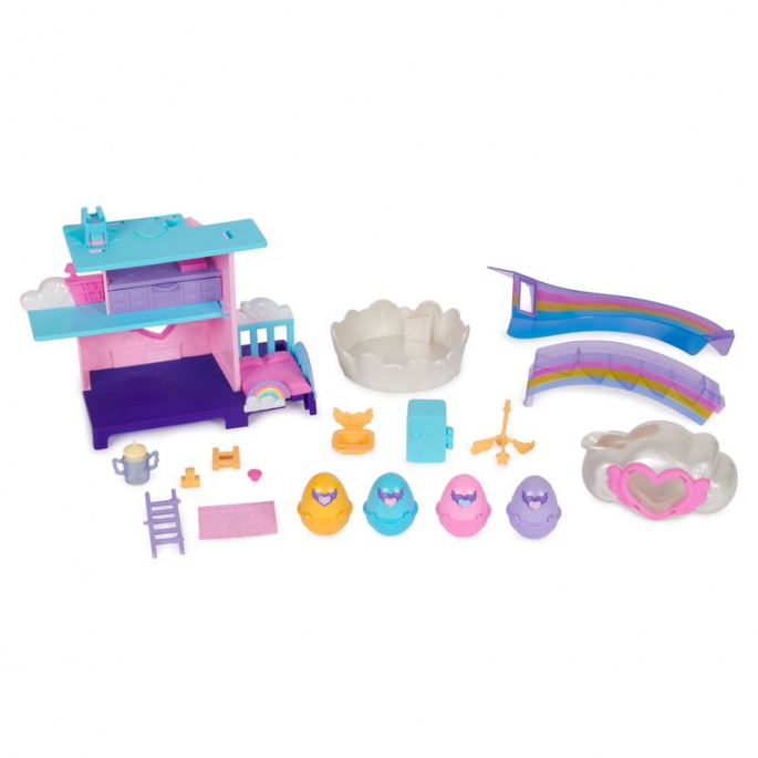 Hatchimals igralni set mavrični svet / valjenje v vodi