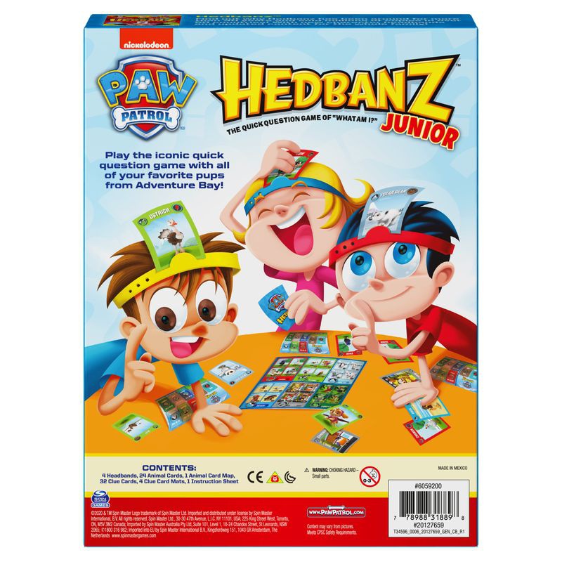 Spin Master Games družabna igra ugank Hedbanz Paw Patrol Junior