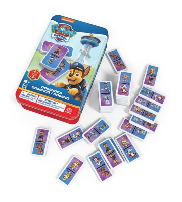 Spin Master Games Paw Patrol domino v pločevinasti škatli