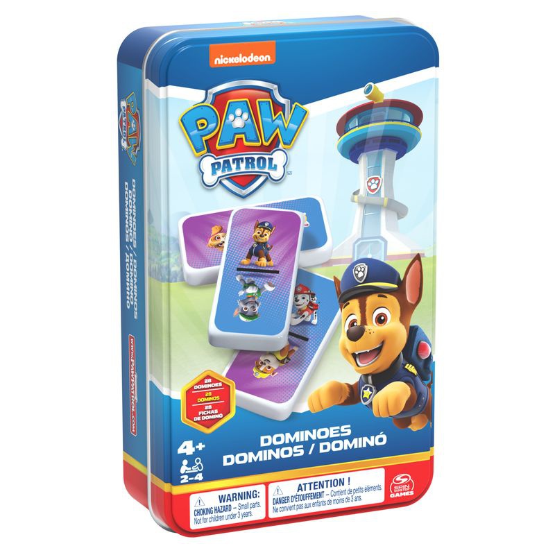 Spin Master Games Paw Patrol domino v pločevinasti škatli