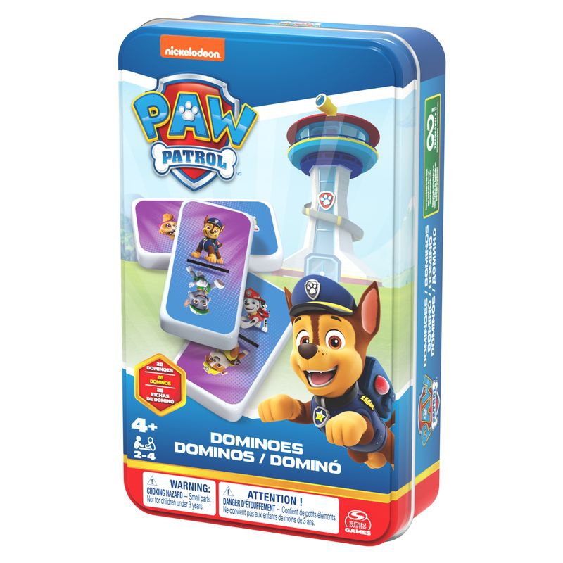 Spin Master Games Paw Patrol domino v pločevinasti škatli