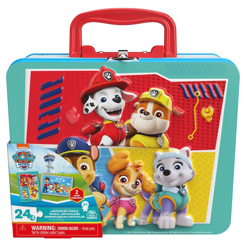 Spin Master Games Paw Patrol puzzle v kovinski škatli