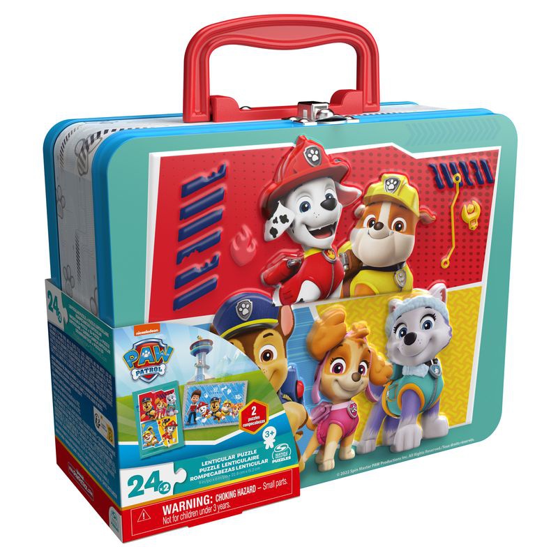 Spin Master Games Paw Patrol puzzle v kovinski škatli
