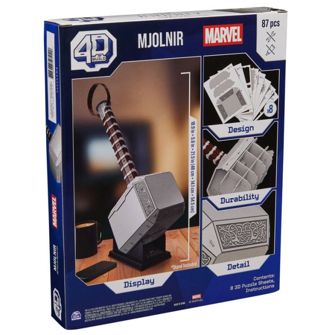 3D sestavljanka Marvelovo Thorjevo kladivo