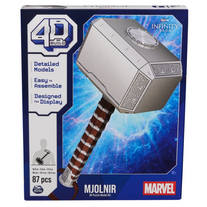 3D sestavljanka Marvelovo Thorjevo kladivo