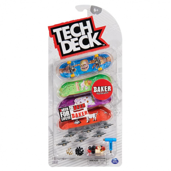 Tech Deck fingerboard štiripakiranje Baker