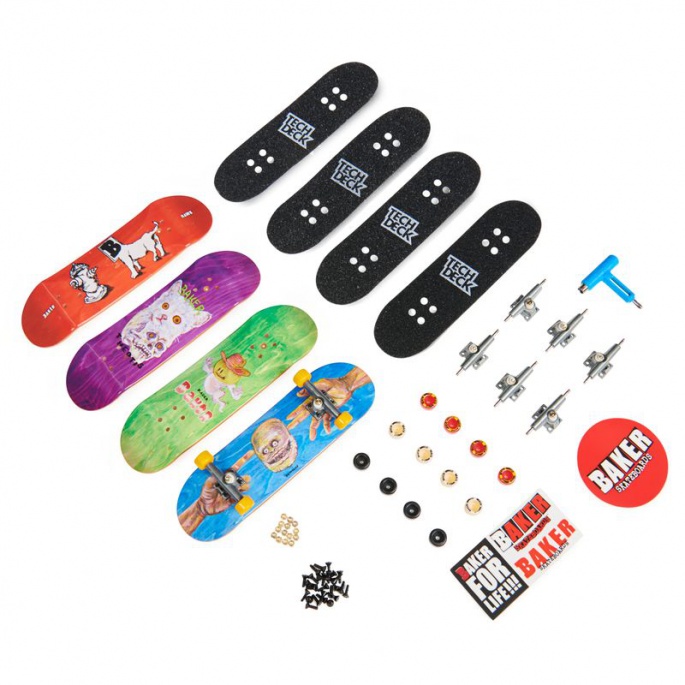 Tech Deck fingerboard štiripakiranje Baker