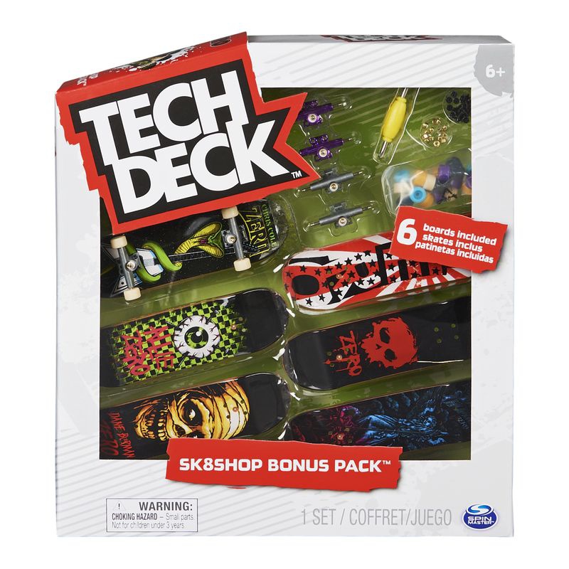 Tech Deck skateshop 6 kosov z dodatki Zero Zero