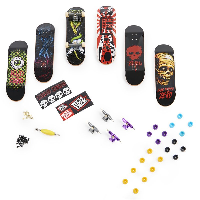 Tech Deck skateshop 6 kosov z dodatki Zero Zero