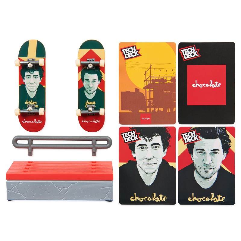 Tech Deck fingerboard dvojni paket s prepreko VS Series Chocolate