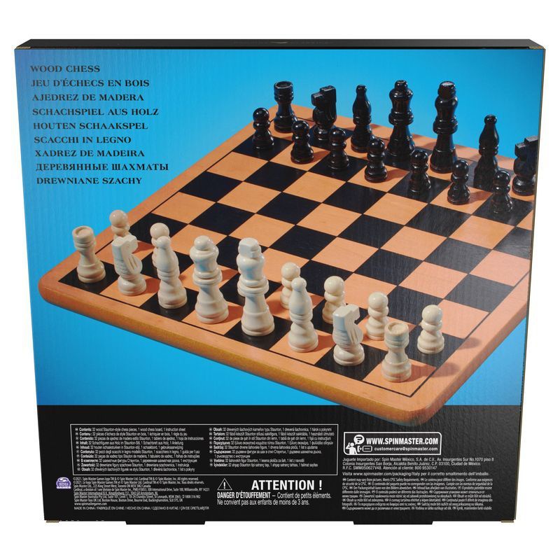 Spin Master Games klasične lesene šahovnice