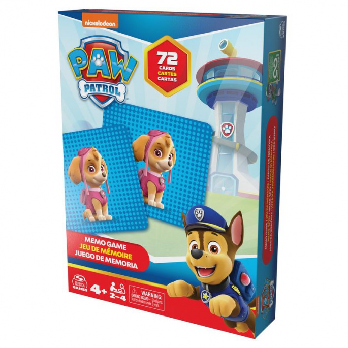 Spin Master Games Patrolne šape pexeso 72 kart