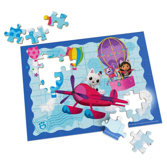 Spin Master Games Gabinin čarobni leseni hiši lesene puzzle 48 kosov