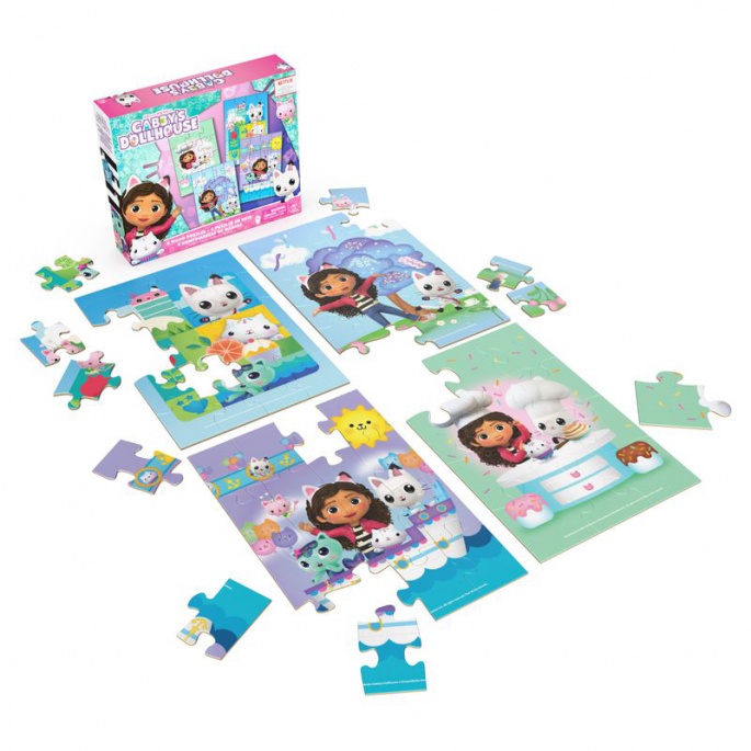 Spin Master Games Gabby's Dollhouse lesene sestavljanke 4 slike
