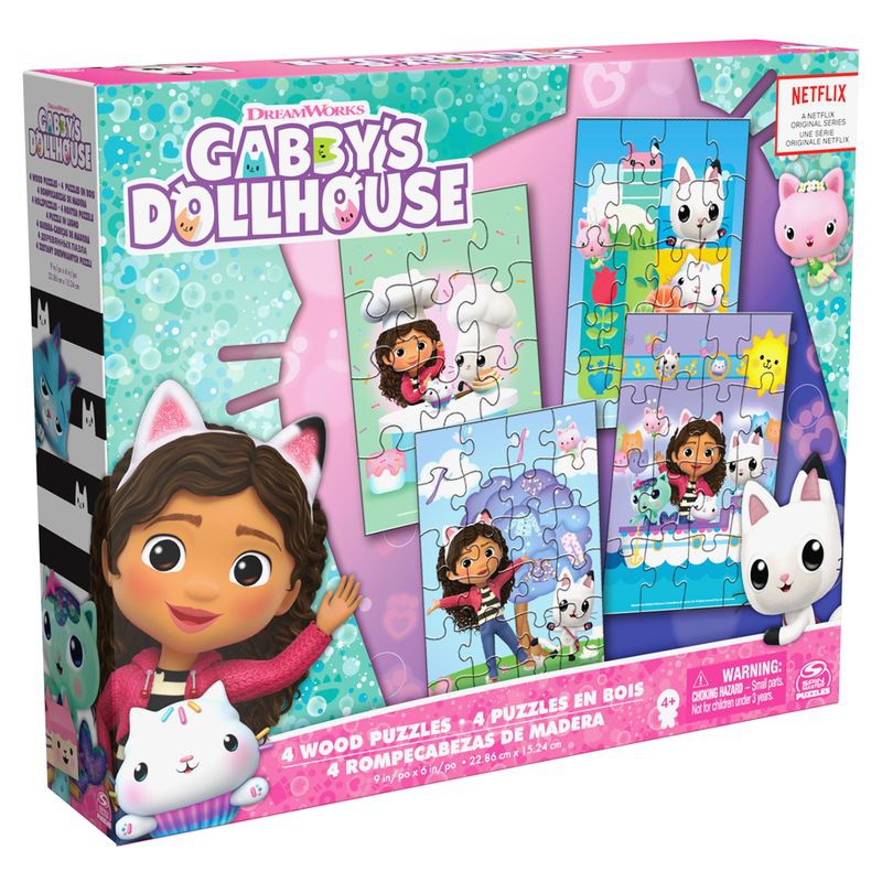 Spin Master Games Gabby's Dollhouse lesene sestavljanke 4 slike