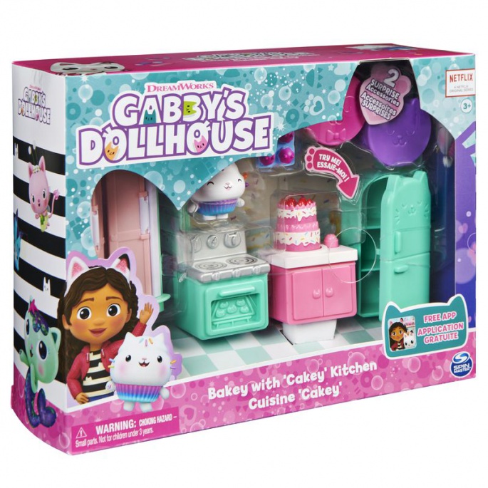 Gabby's Dollhouse deluxe soba kuhinja Dortět