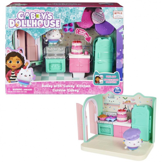 Gabby's Dollhouse deluxe soba kuhinja Dortět