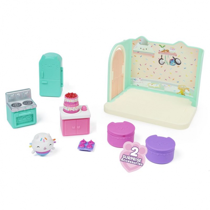 Gabby's Dollhouse deluxe soba kuhinja Dortět
