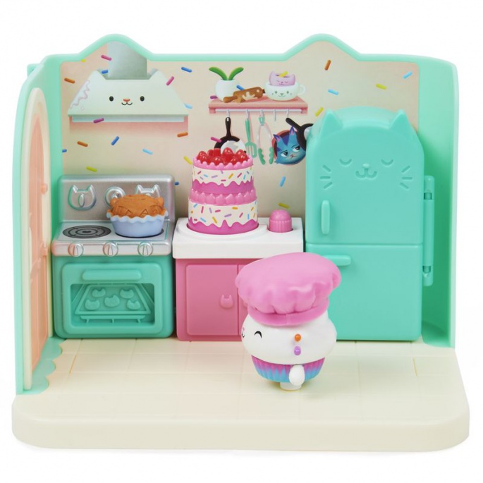 Gabby's Dollhouse deluxe soba kuhinja Dortět