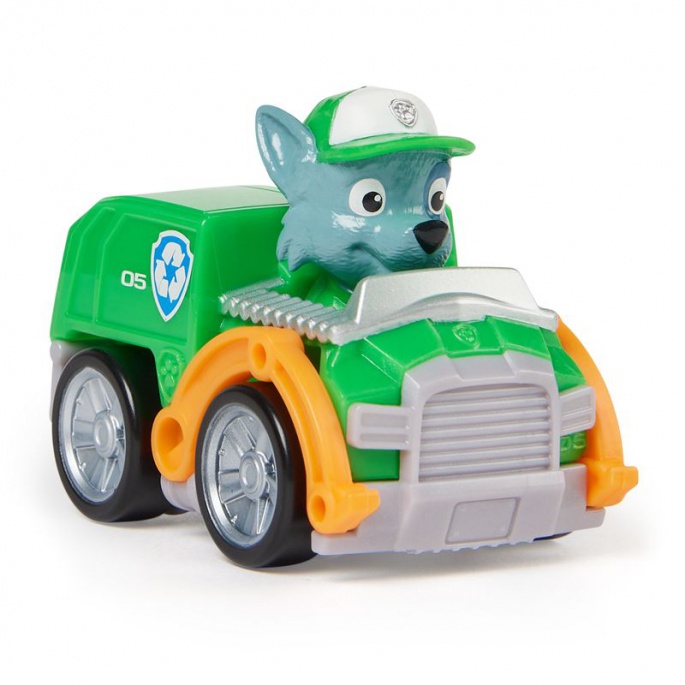 Tlapková patrulja mini avtomobilček s figurico Rocky