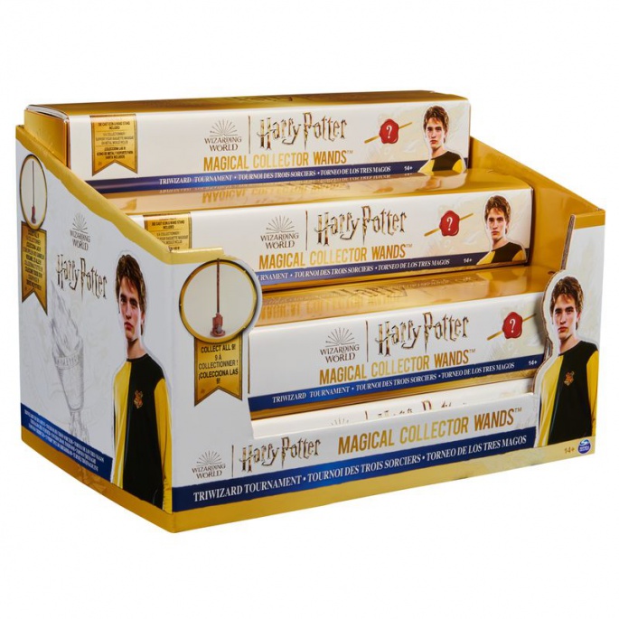 Harry Potter zbirateljska palica s podstavkom 2C Cedric Diggory