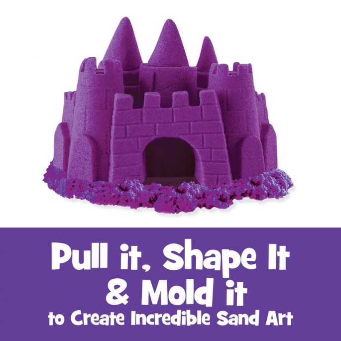 Kinetic Sand pakiranje vijoličnega peska 0,9 kg