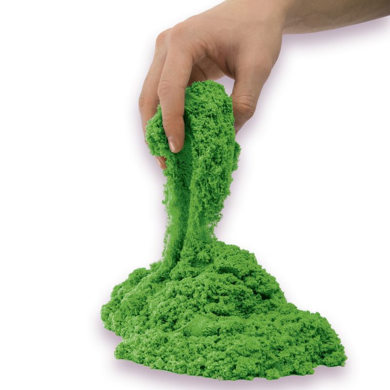 Kinetic Sand embalaža z zelenim tekočim peskom 0,9 kg