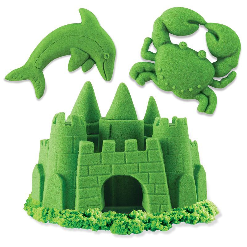 Kinetic Sand embalaža z zelenim tekočim peskom 0,9 kg